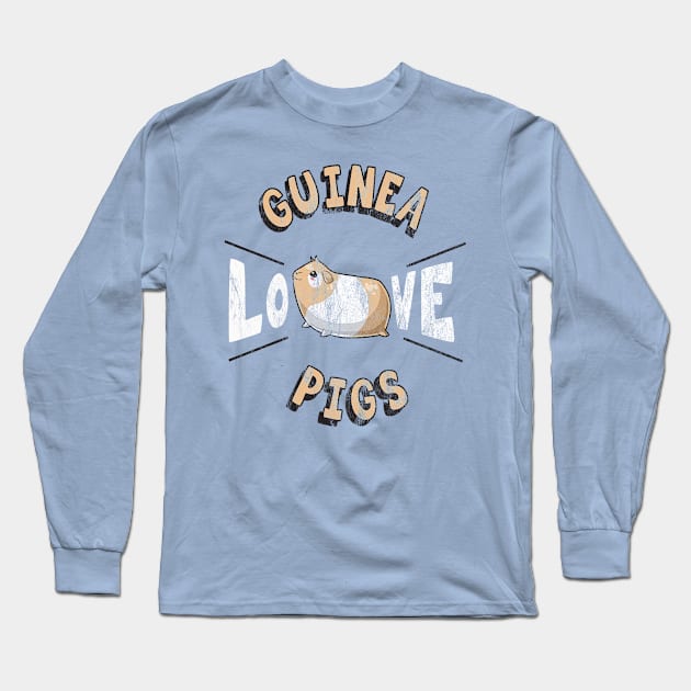 Love Guinea Pigs Long Sleeve T-Shirt by BasicBeach